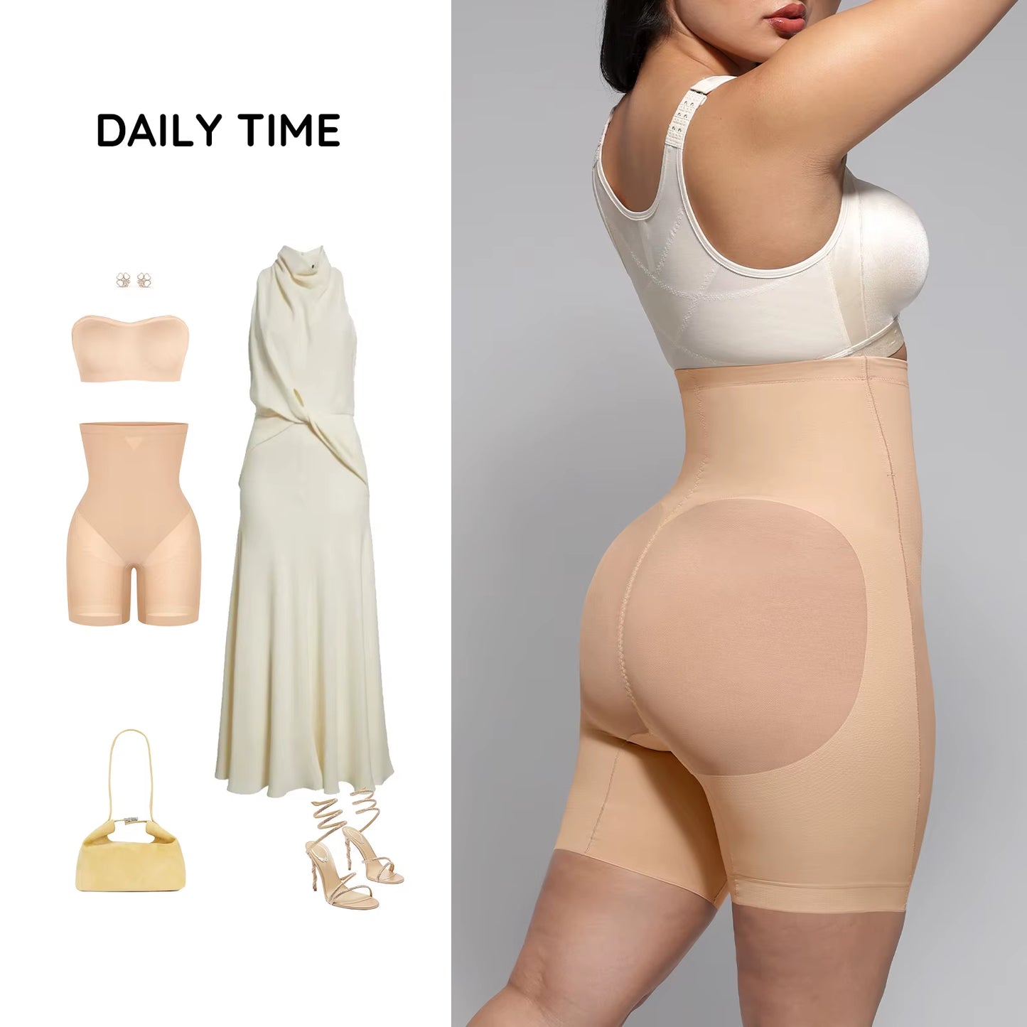 Curvara SmoothLift™ High-Waisted Mid Thigh Short