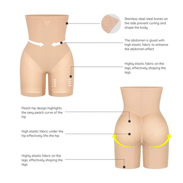  Curvara SmoothLift™ High-Waisted Mid Thigh Short