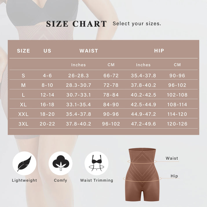 Curvara SmoothLift™ High-Waisted Mid Thigh Short